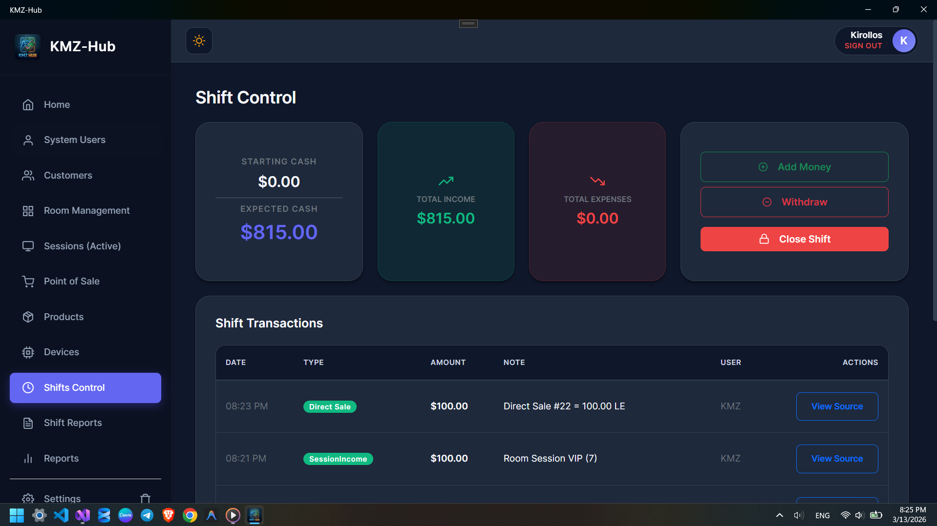 Shift Control
